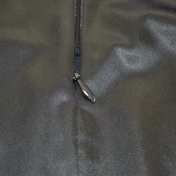 Just Cavalli Size 38 Black Satin Back Zip Pencil Skirt - Picture 7 of 16
